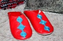 <b>               Babouche Marokańskie Tradycyjne -Jedwab Plus Soczysta Czerwień rozmiar 39<b> 