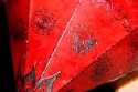 <b>     Lampion Abażur Marokańska Oryginalna Forma Czerwień i Zdobienie Henną - Nowa Forma<b>