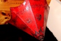 <b>     Lampion Abażur Marokańska Oryginalna Forma Czerwień i Zdobienie Henną - Nowa Forma<b>